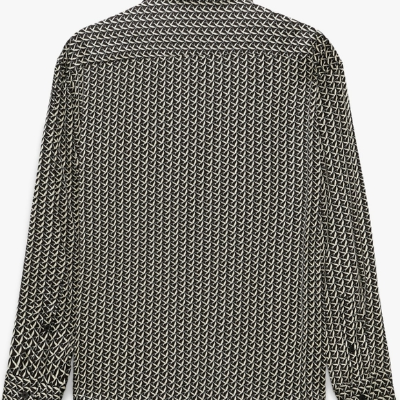 Zara Men's Bird Print Dressing Shirt Size Medium - Picture 4 of 8